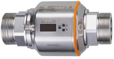 IFM SMR34GGXFRKG/US-100 Магнитно-индуктивный датчик потока, DC PNP/NPN, 2 выхода, OUT1 = контроль потока (бинарный), измерение скорости потока (импульсы), предварительная установка измерителя (бинарный), OUT2 = контроль потока или температуры, (аналоговый
