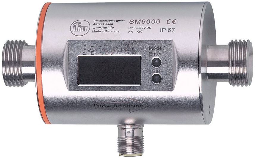 IFM SMR21XGX50KG/US Магнитно-индуктивный датчик потока, DC, Обнаружение пустой трубы, 2 выхода, OUT1 = аналоговый сигнал температуры, OUT2 = аналоговый сигнал потока, Единицы измерения: л/мин, м^3/ч, галлон/мин, галлон/час, °C, °F, Диапазон измерения, 5..