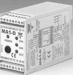 Carlo Gavazzi. Модуль безопасности, предохр. клапана и аварийной остановки (с запаздыванием) 24VAC/DC 3NO, категория 3