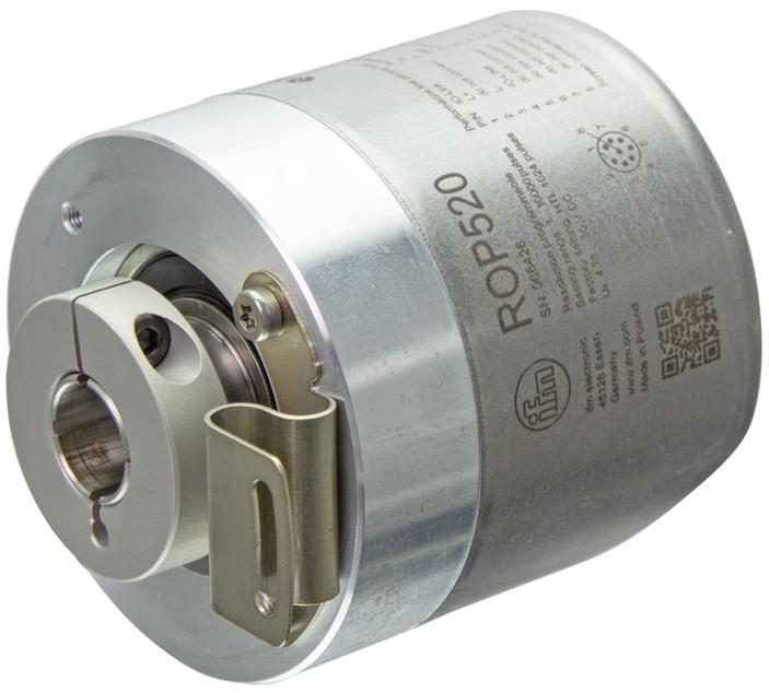 IFM INCREMENTAL ENCODER PERFORMANCE LINE Инкрементальный энкодер с полым валом. Одностороннее отверстие для вала _ 12 F7 нерж. сталь, прямой фланец, разъём M12 поворотный, выход HTL, TTL 50 mA, 4-значный дисплей, IP 65